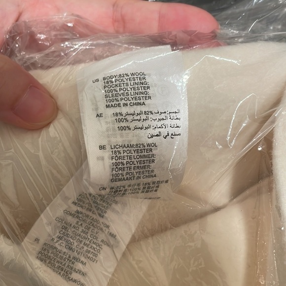 Sandro Dilan double face long wool coat xs - Picture 8 of 9